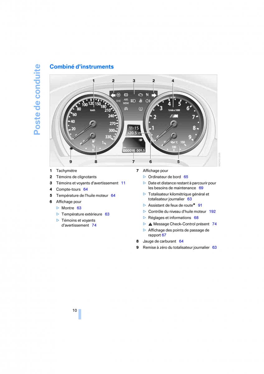 BMW M3 E92 M Power manuel du proprietaire / page 12