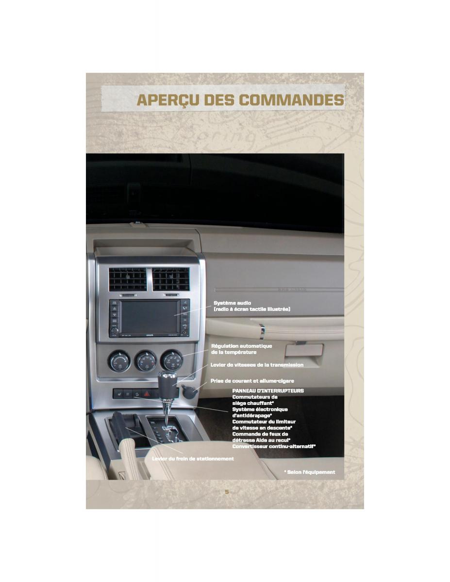 Jeep Cherokee Liberty KK manuel du proprietaire / page 7