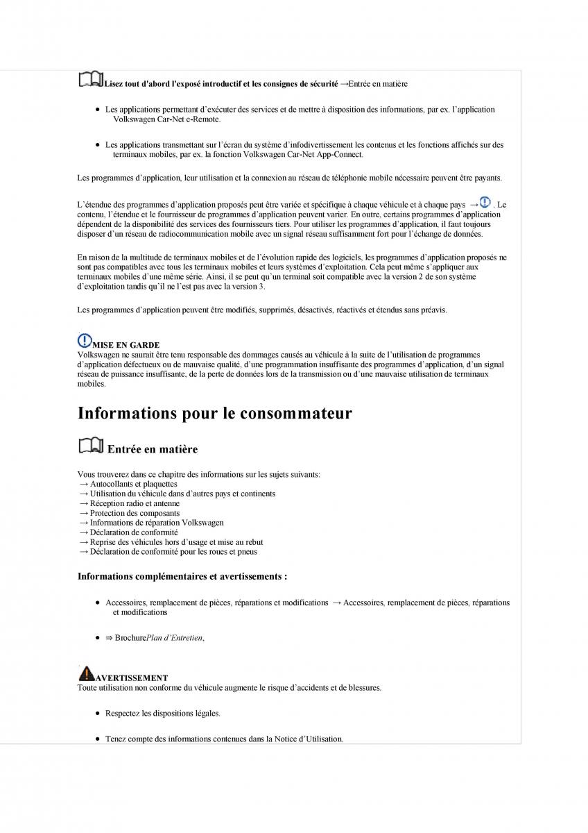 VW Tiguan II 2 manuel du proprietaire / page 542