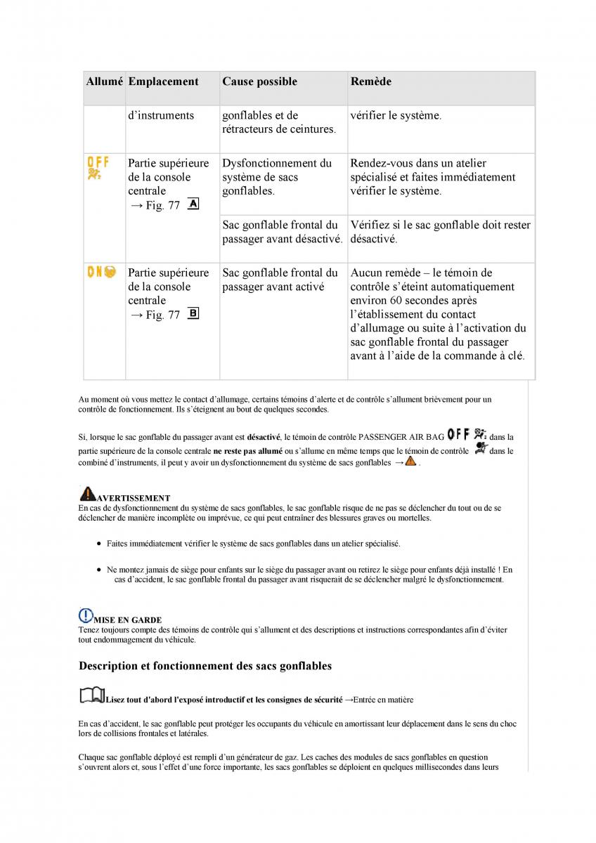 VW Tiguan II 2 manuel du proprietaire / page 135