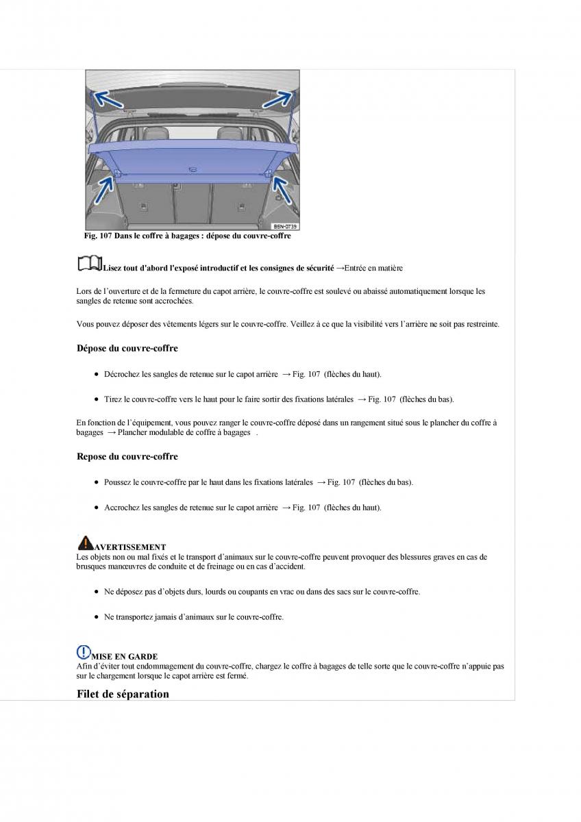 VW Tiguan II 2 manuel du proprietaire / page 193