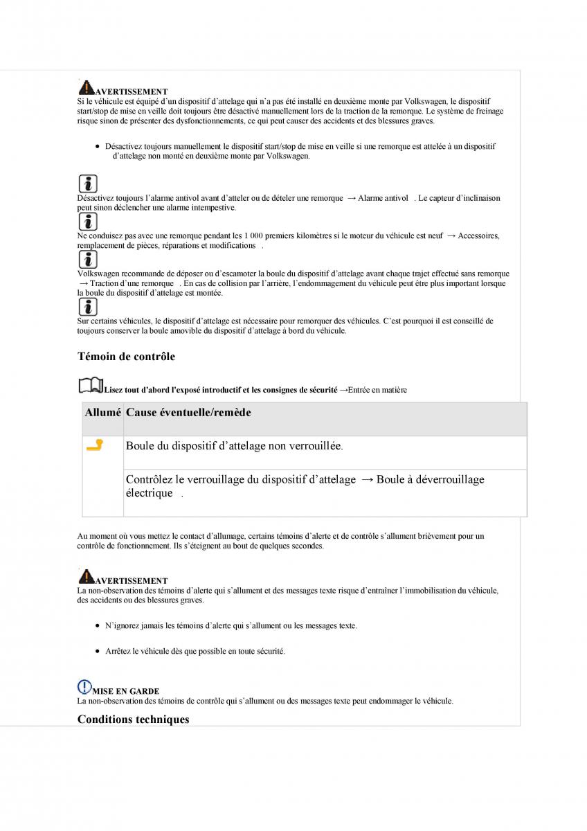VW Tiguan II 2 manuel du proprietaire / page 209
