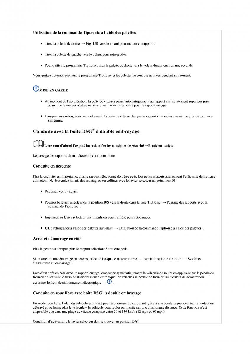 VW Tiguan II 2 manuel du proprietaire / page 258