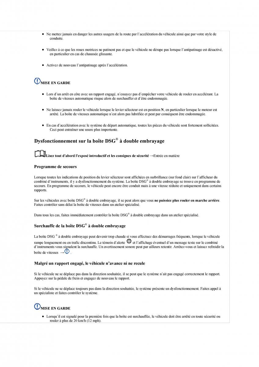 VW Tiguan II 2 manuel du proprietaire / page 260