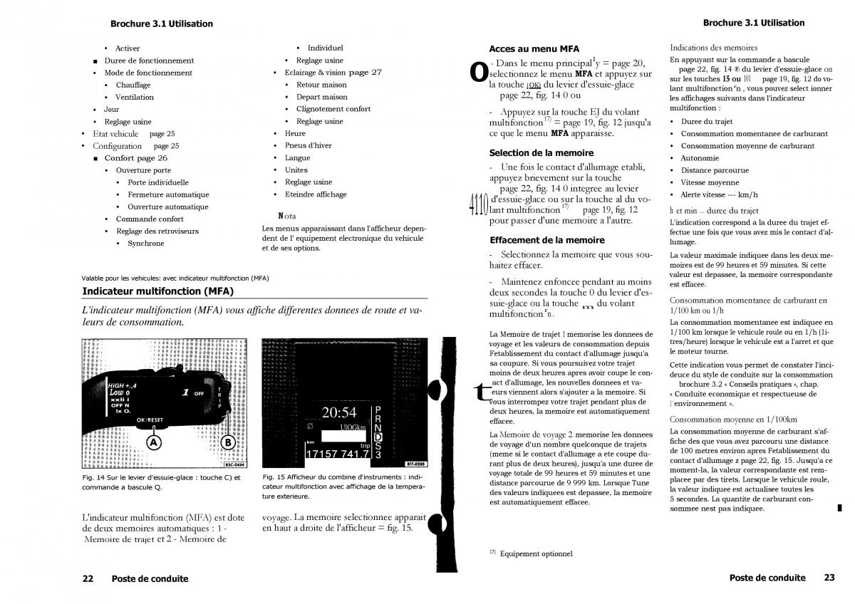 VW Touran manuel du proprietaire / page 21