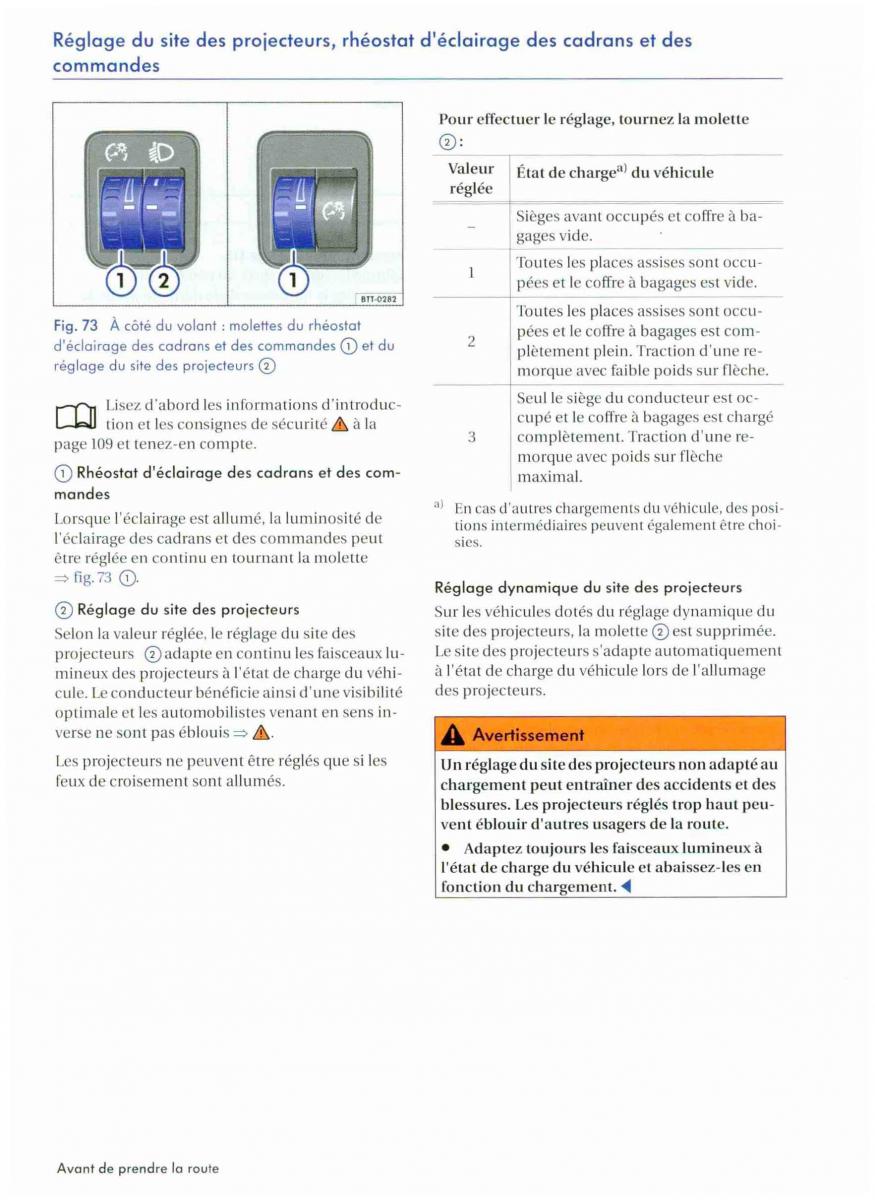 VW Golf VI 6 manuel du proprietaire / page 118