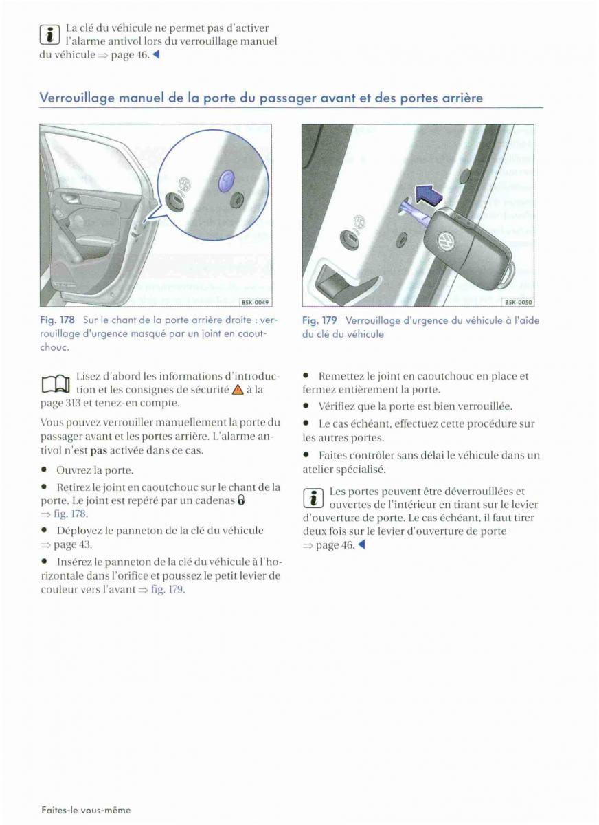 VW Golf VI 6 manuel du proprietaire page 316 pdf