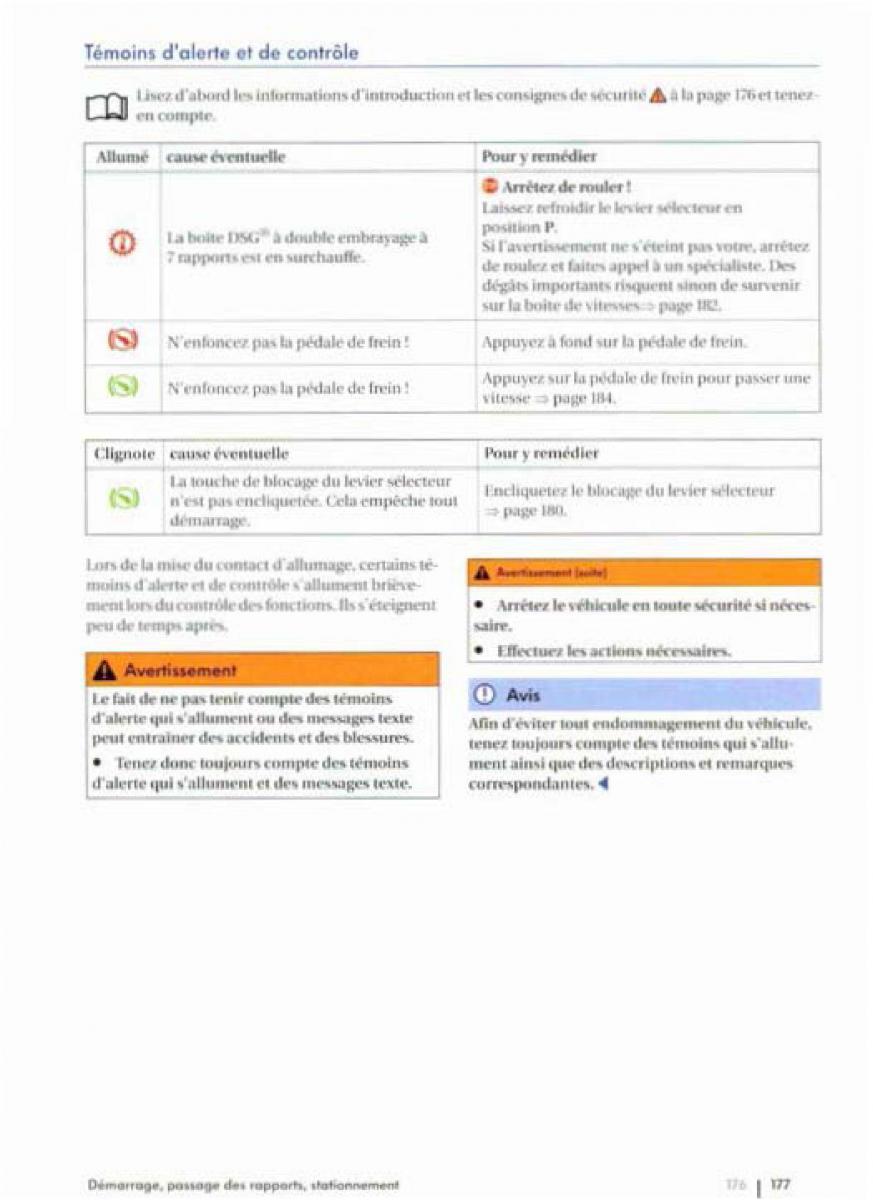 VW Golf Plus manuel du proprietaire / page 179