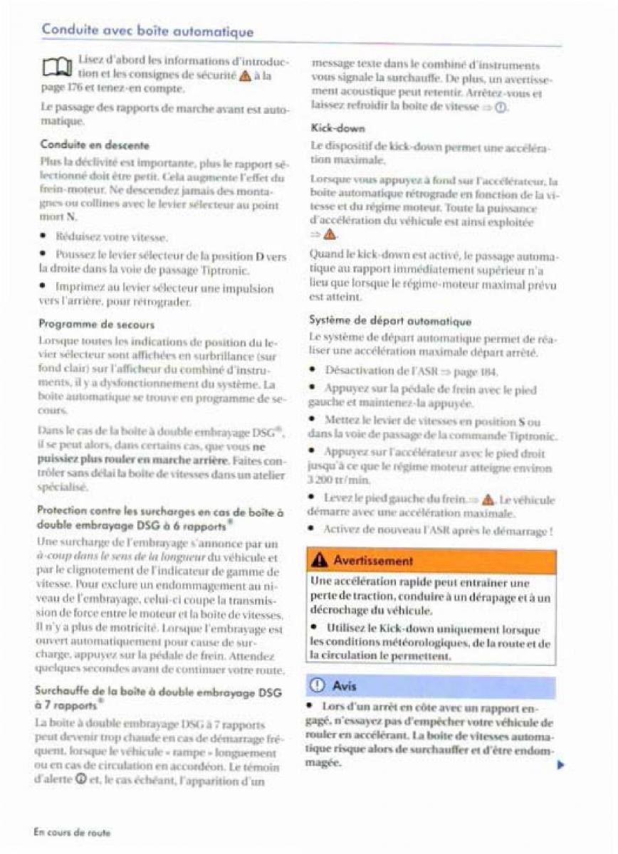VW Golf Plus manuel du proprietaire / page 184