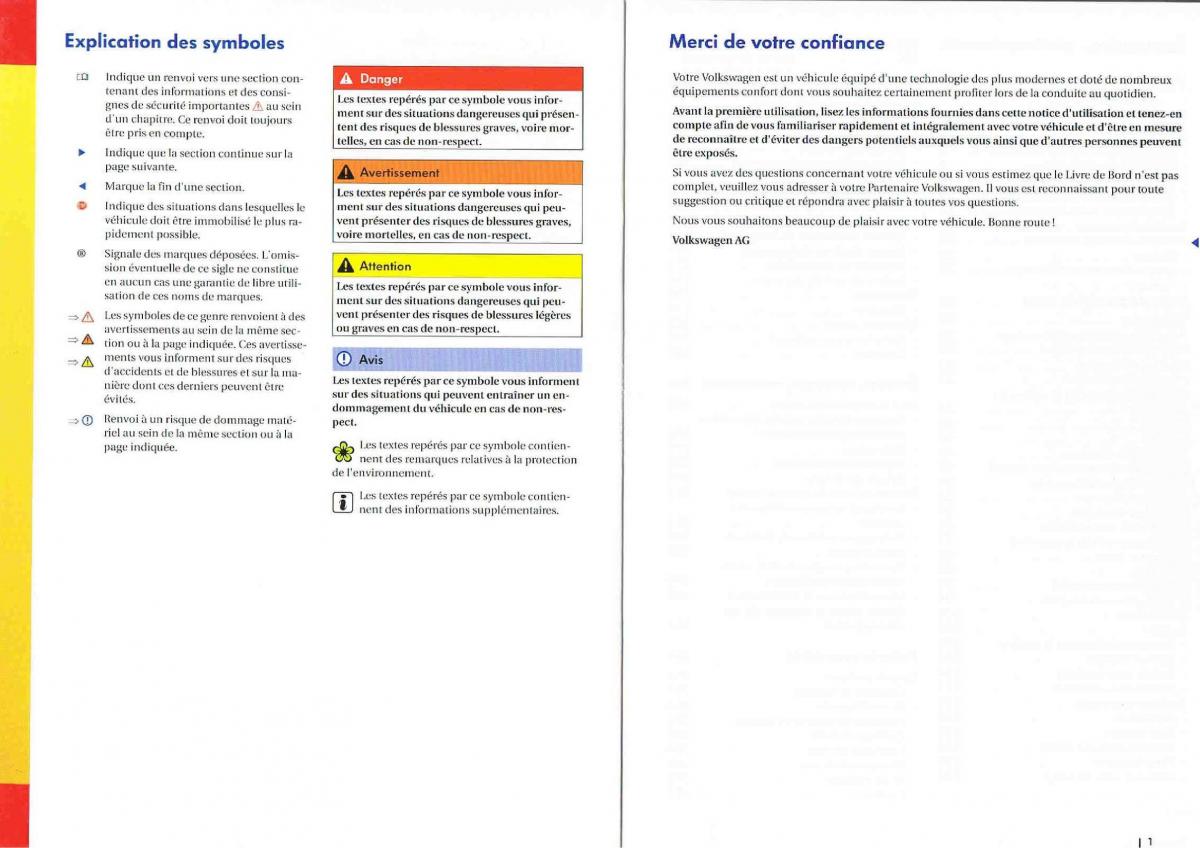 VW Polo Vento V 5 manuel du proprietaire / page 2