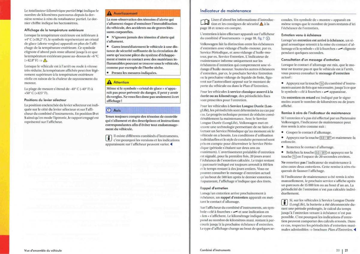 VW Polo Vento V 5 manuel du proprietaire / page 12