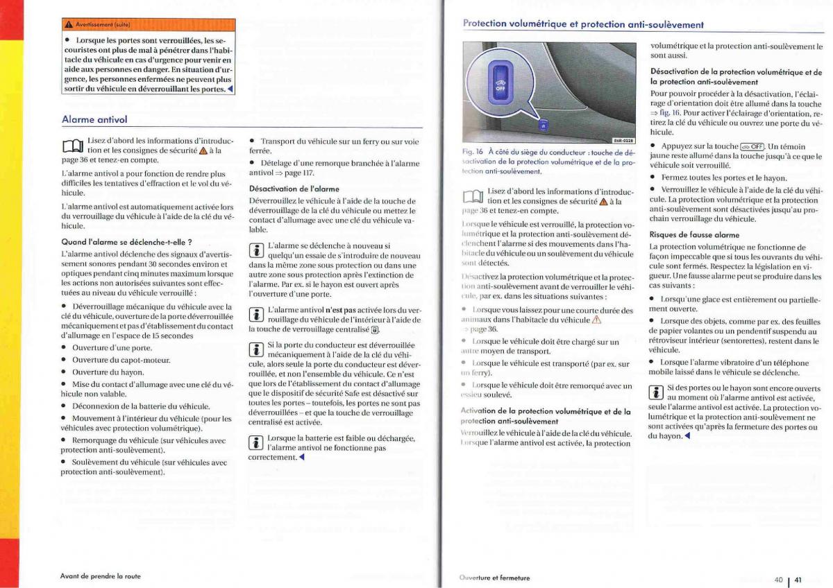 VW Polo Vento V 5 manuel du proprietaire / page 21