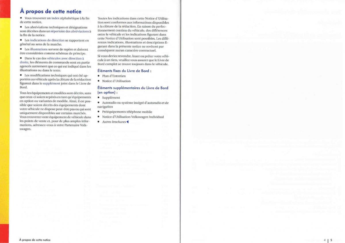 VW Polo Vento V 5 manuel du proprietaire / page 4