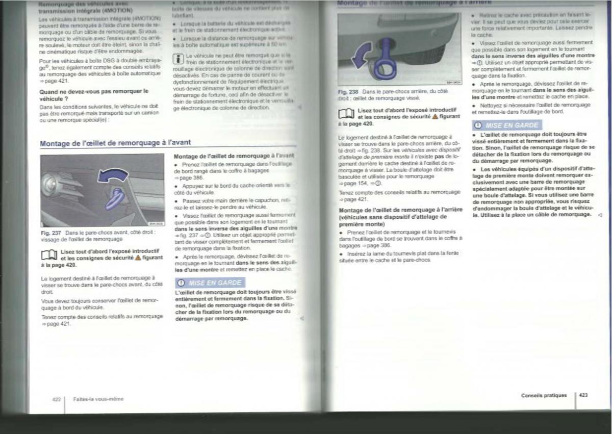 VW Tiguan I 1 manuel du proprietaire / page 213