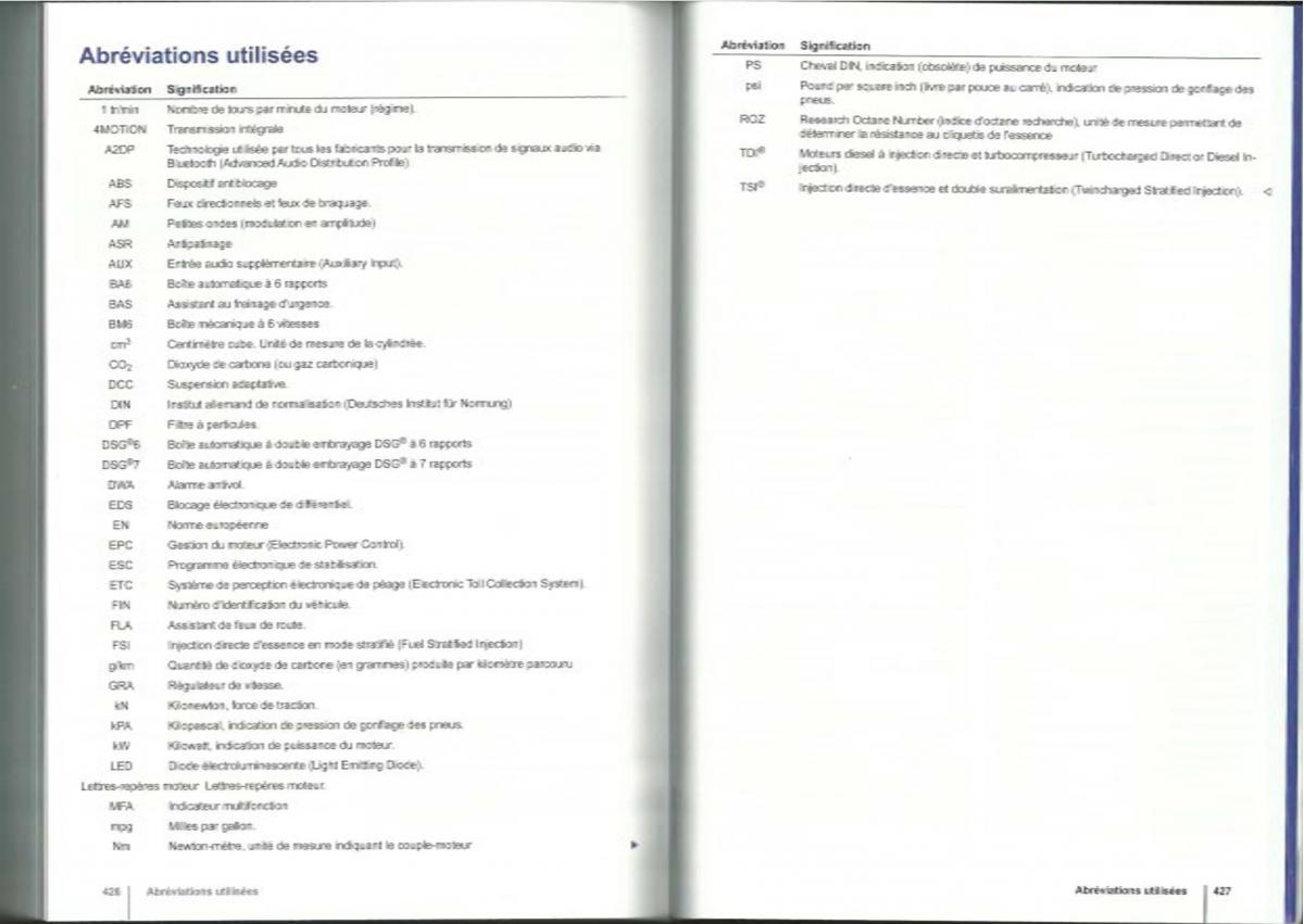 VW Tiguan I 1 manuel du proprietaire / page 215
