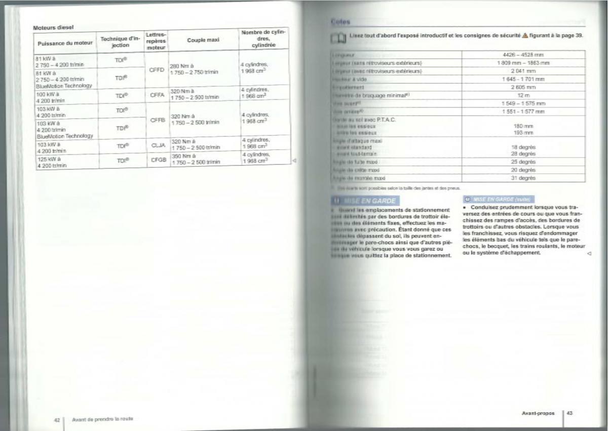 VW Tiguan I 1 manuel du proprietaire / page 23
