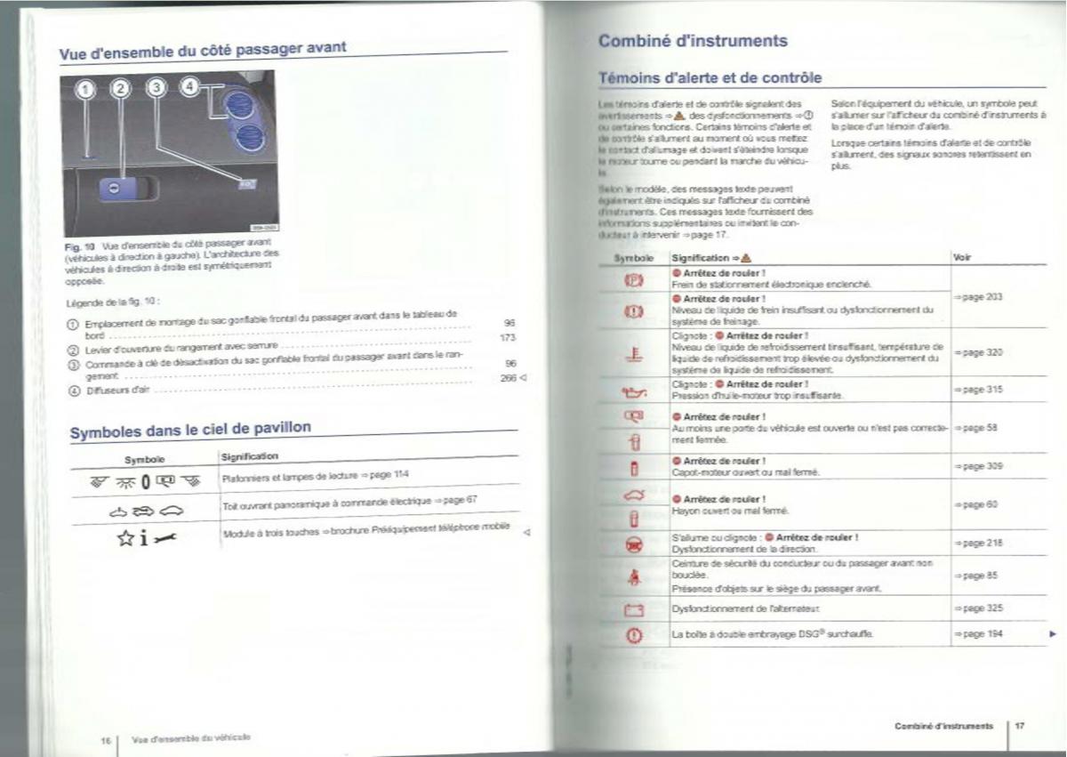 VW Tiguan I 1 manuel du proprietaire / page 10