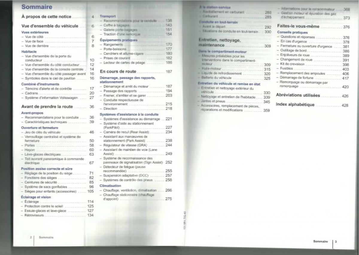 VW Tiguan I 1 manuel du proprietaire / page 3