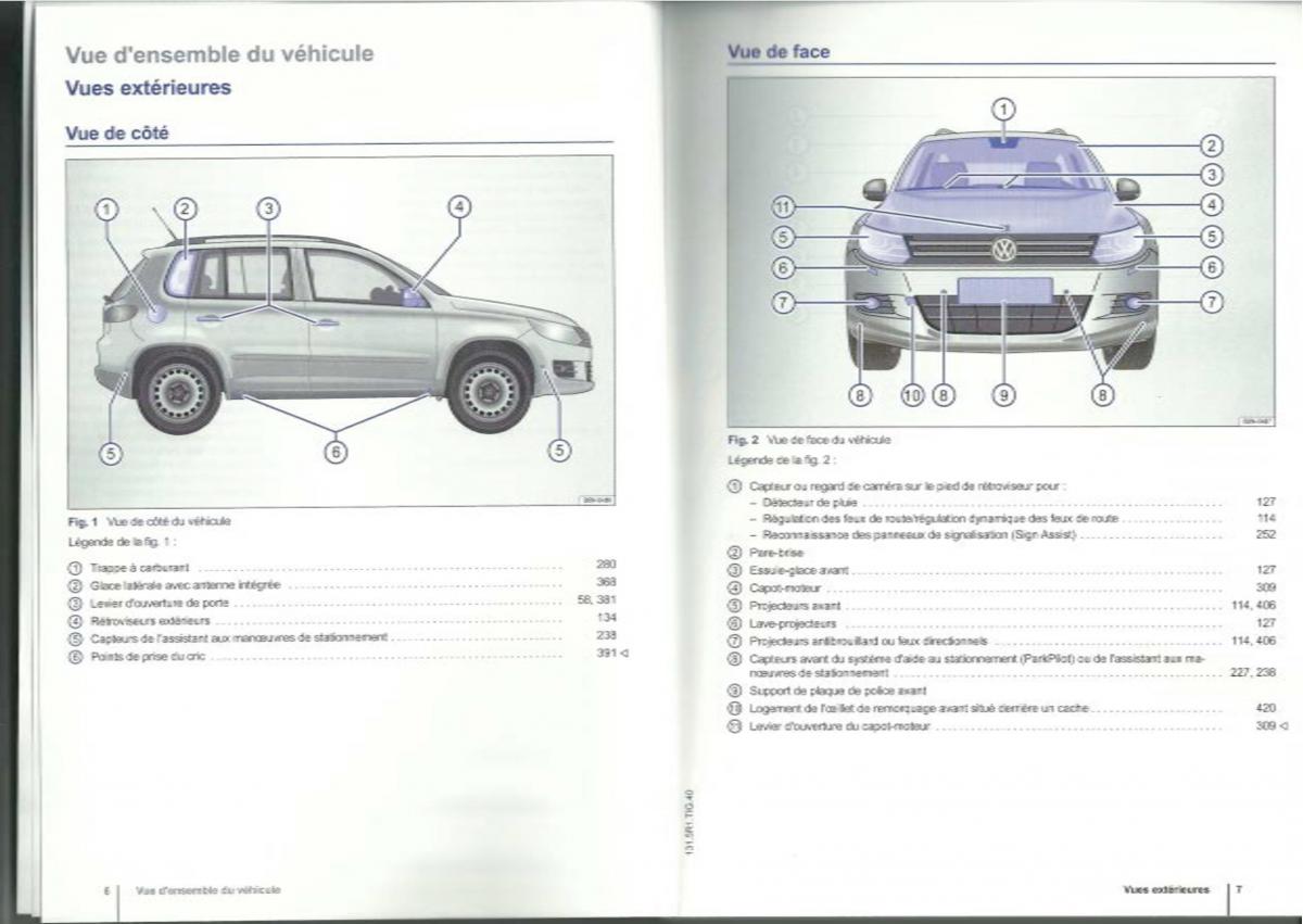 VW Tiguan I 1 manuel du proprietaire / page 5