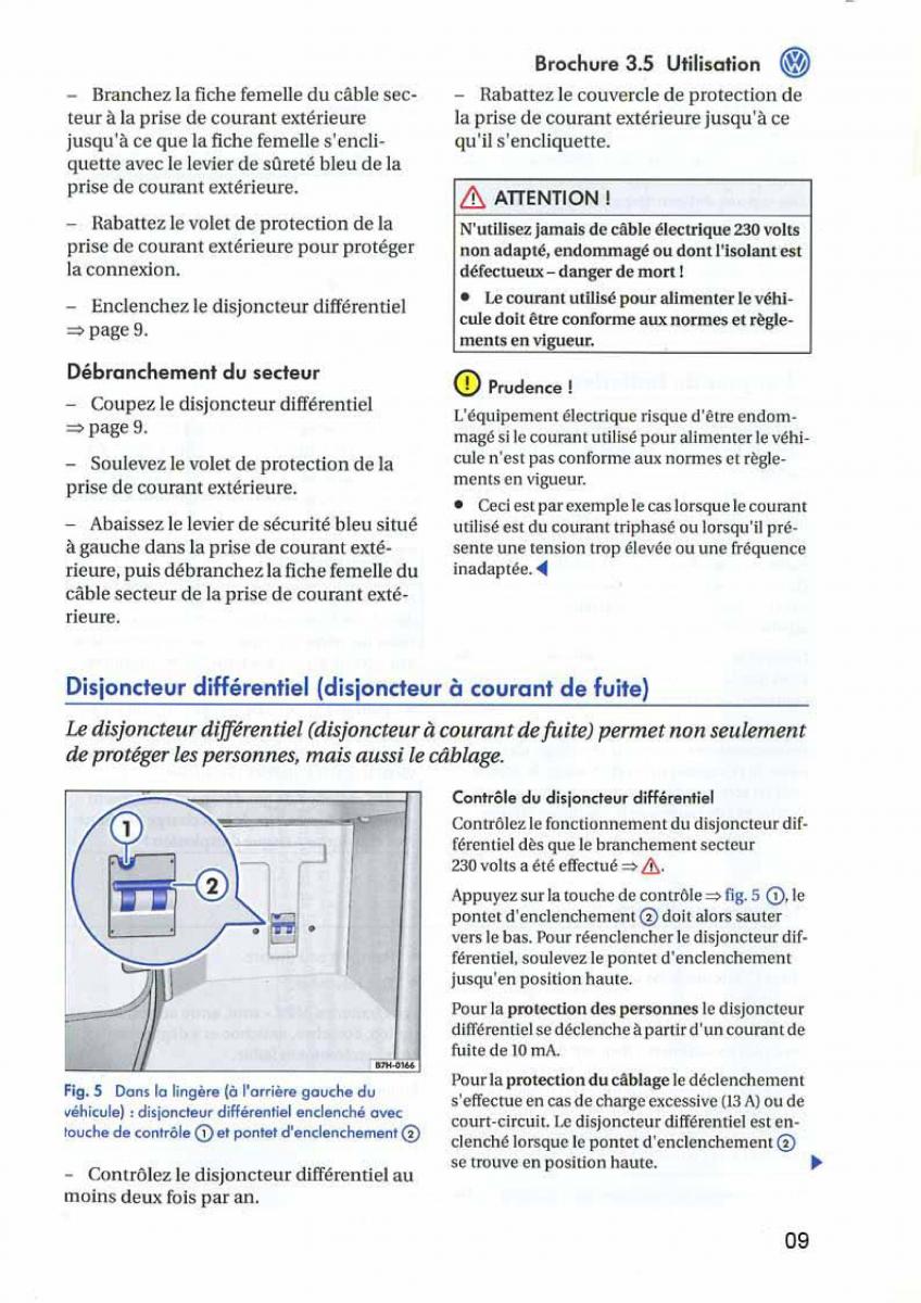 instrukcja obsługi  VW Transporter California T5 manuel du proprietaire / page 10