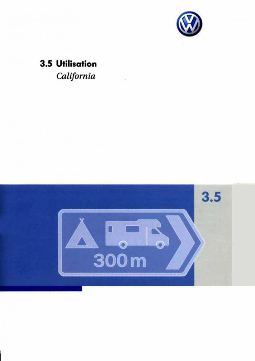 instrukcja obsługi  VW Transporter California T5 manuel du proprietaire / page 1