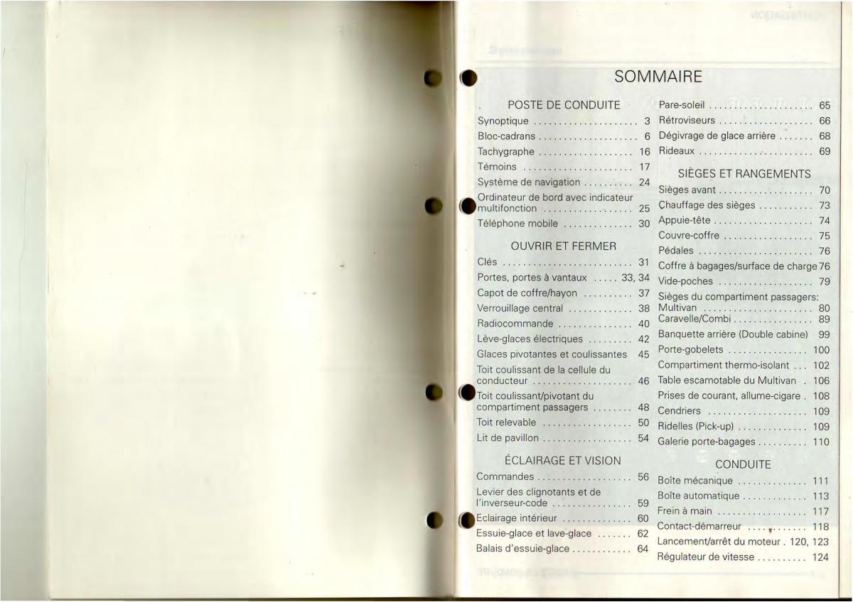 VW Transporter T4 manuel du proprietaire / page 2