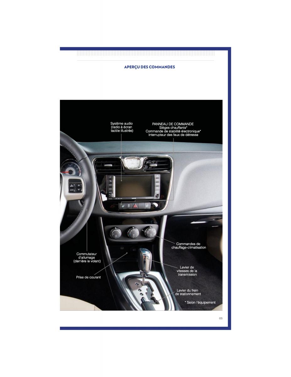 Chrysler 200 I 1 manuel du proprietaire / page 5