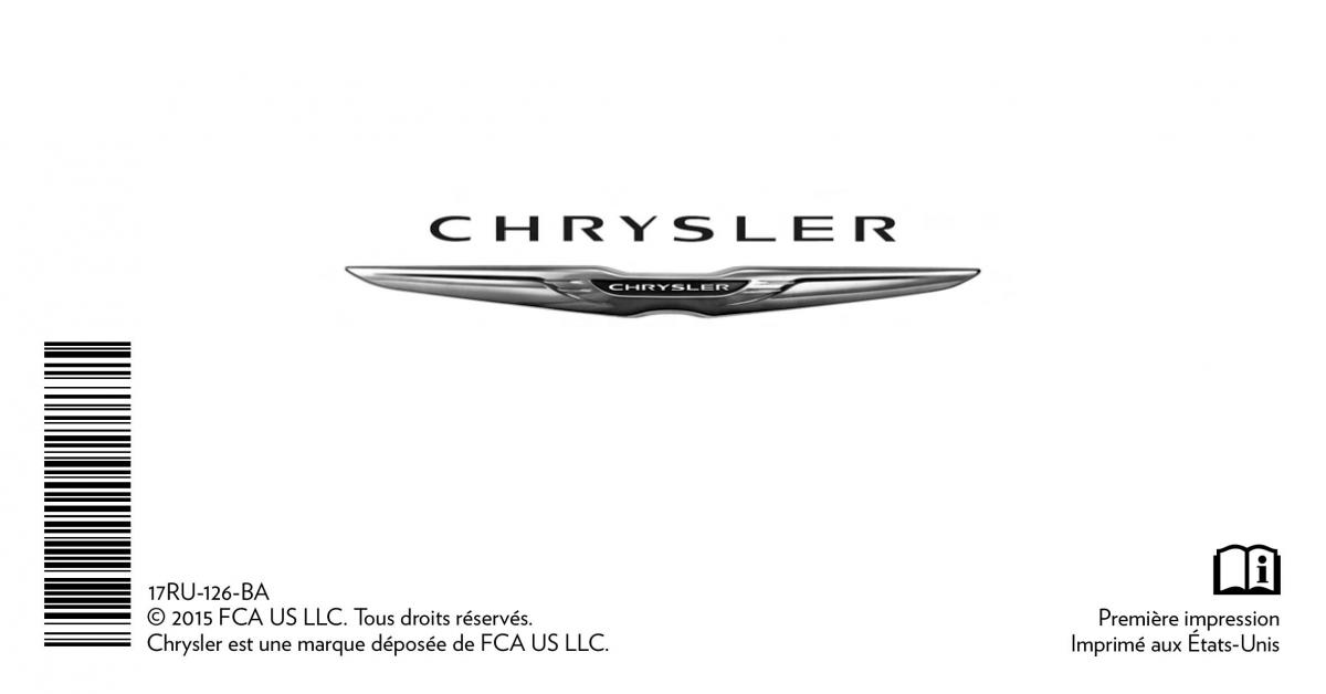 Chrysler Pacifica II 2 manuel du proprietaire / page 724