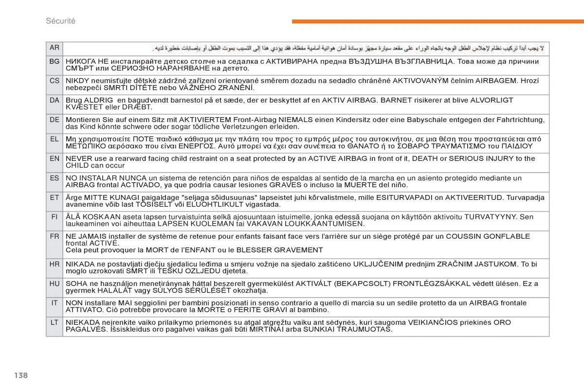 Citroen C3 III 3 manuel du proprietaire / page 140