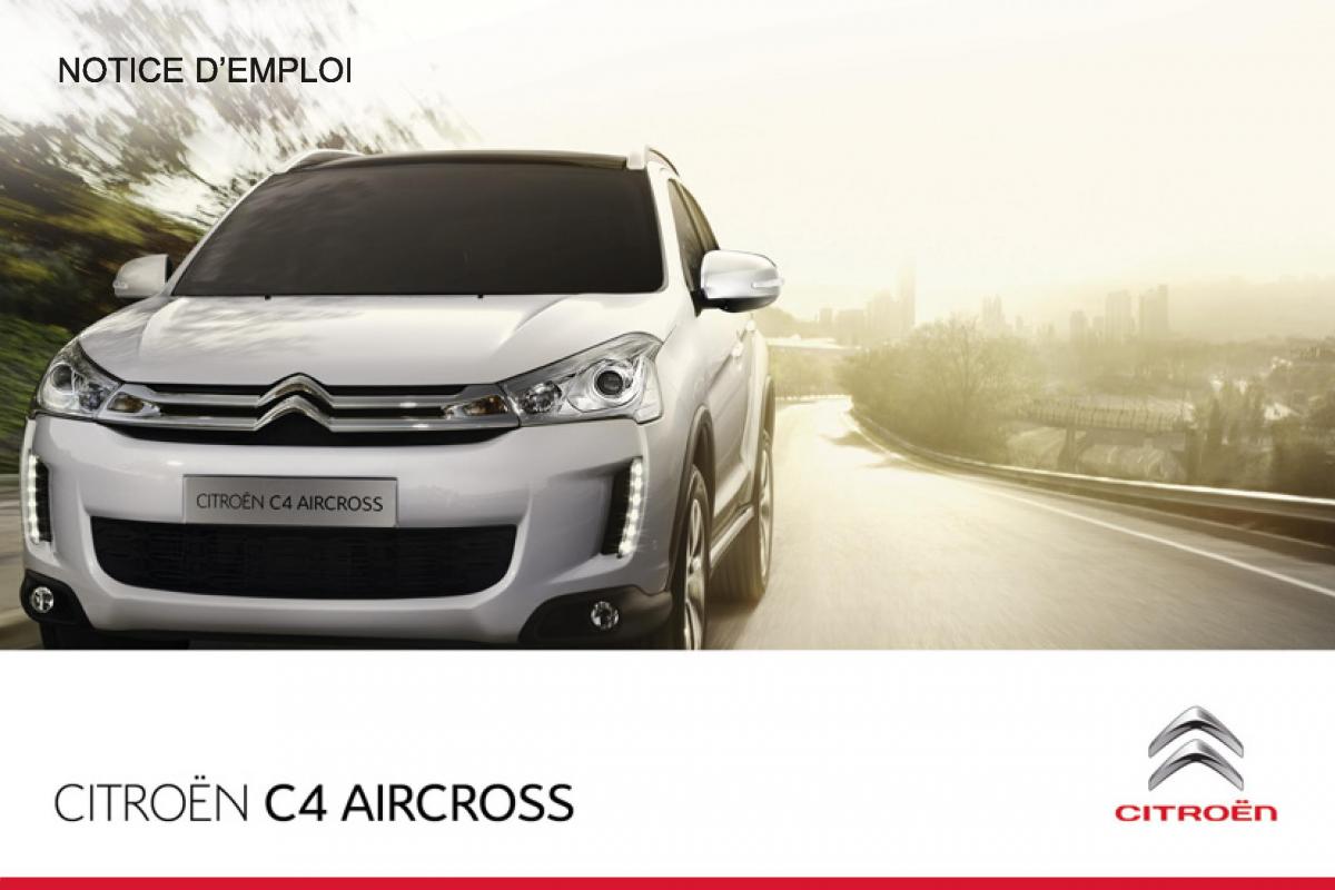 Citroen C4 Aircross manuel du proprietaire / page 1