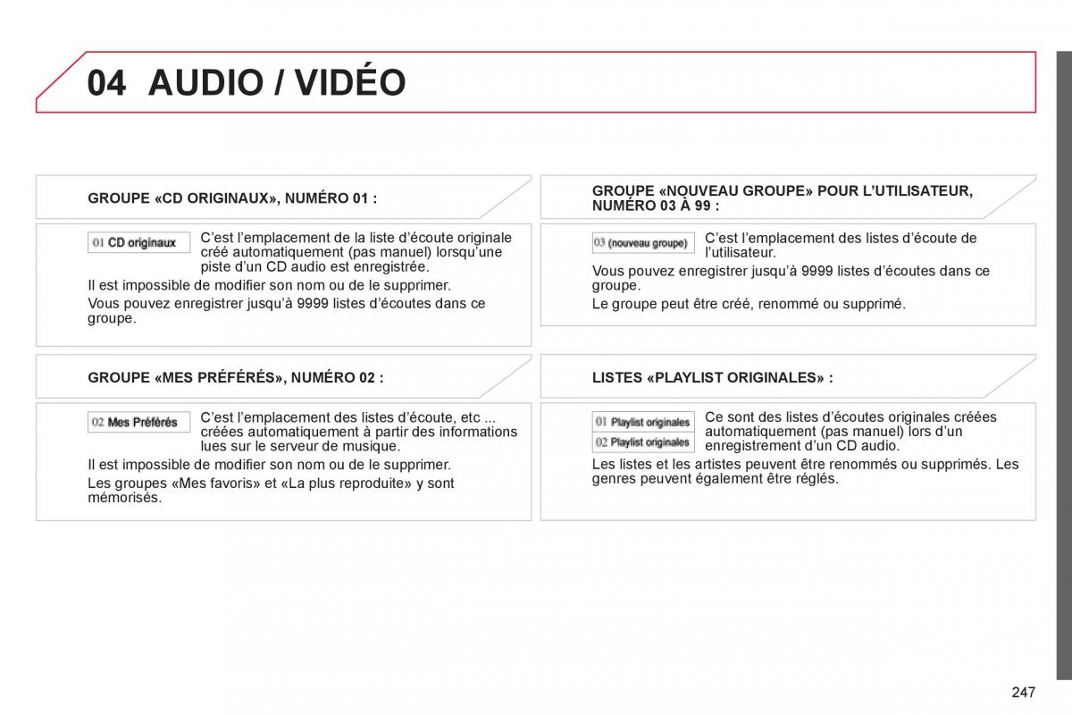 Citroen C4 Aircross manuel du proprietaire / page 249