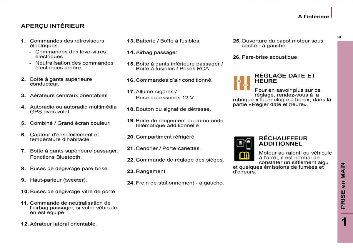 Citroen C8 manuel du proprietaire / page 14