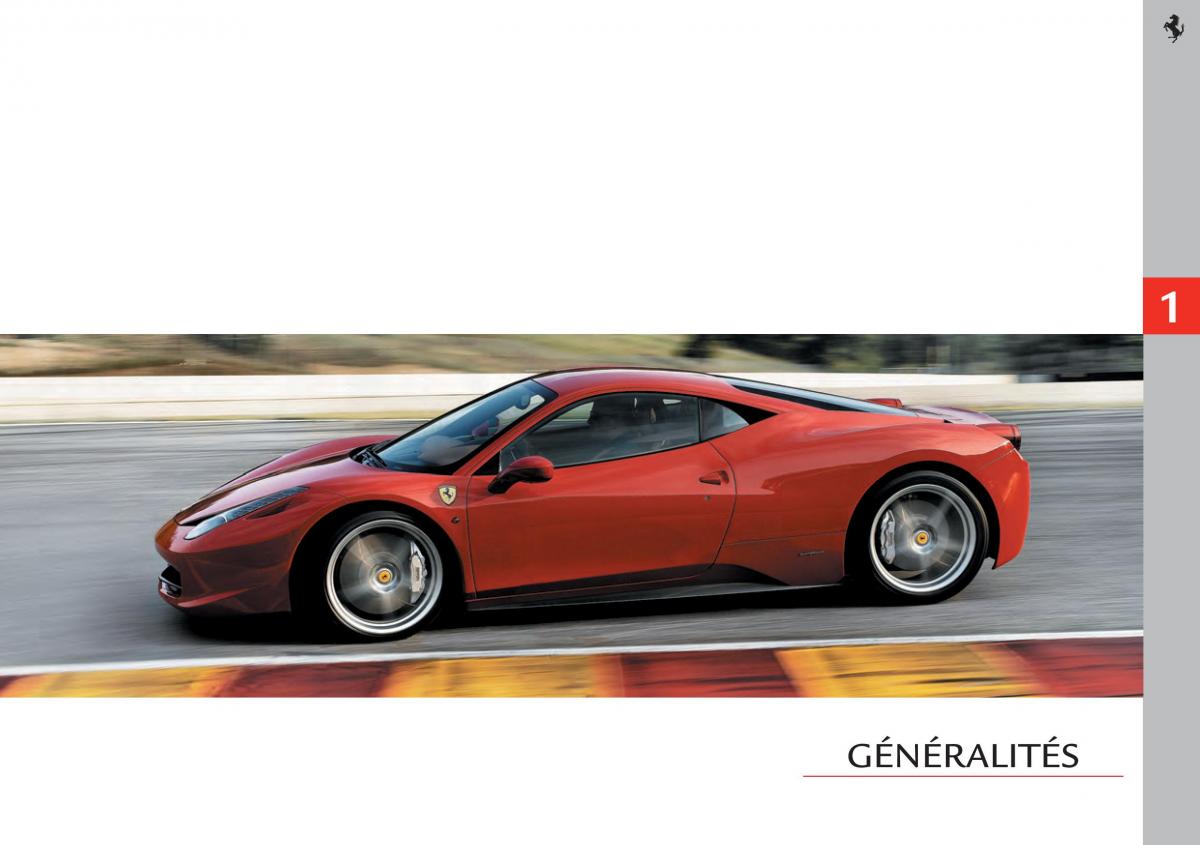 manual  Ferrari 458 Italia manuel du proprietaire / page 13