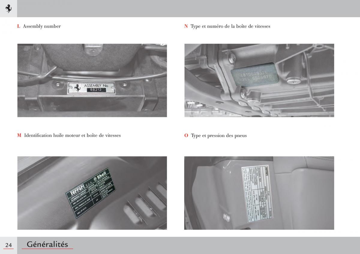 Ferrari 458 Italia manuel du proprietaire / page 24