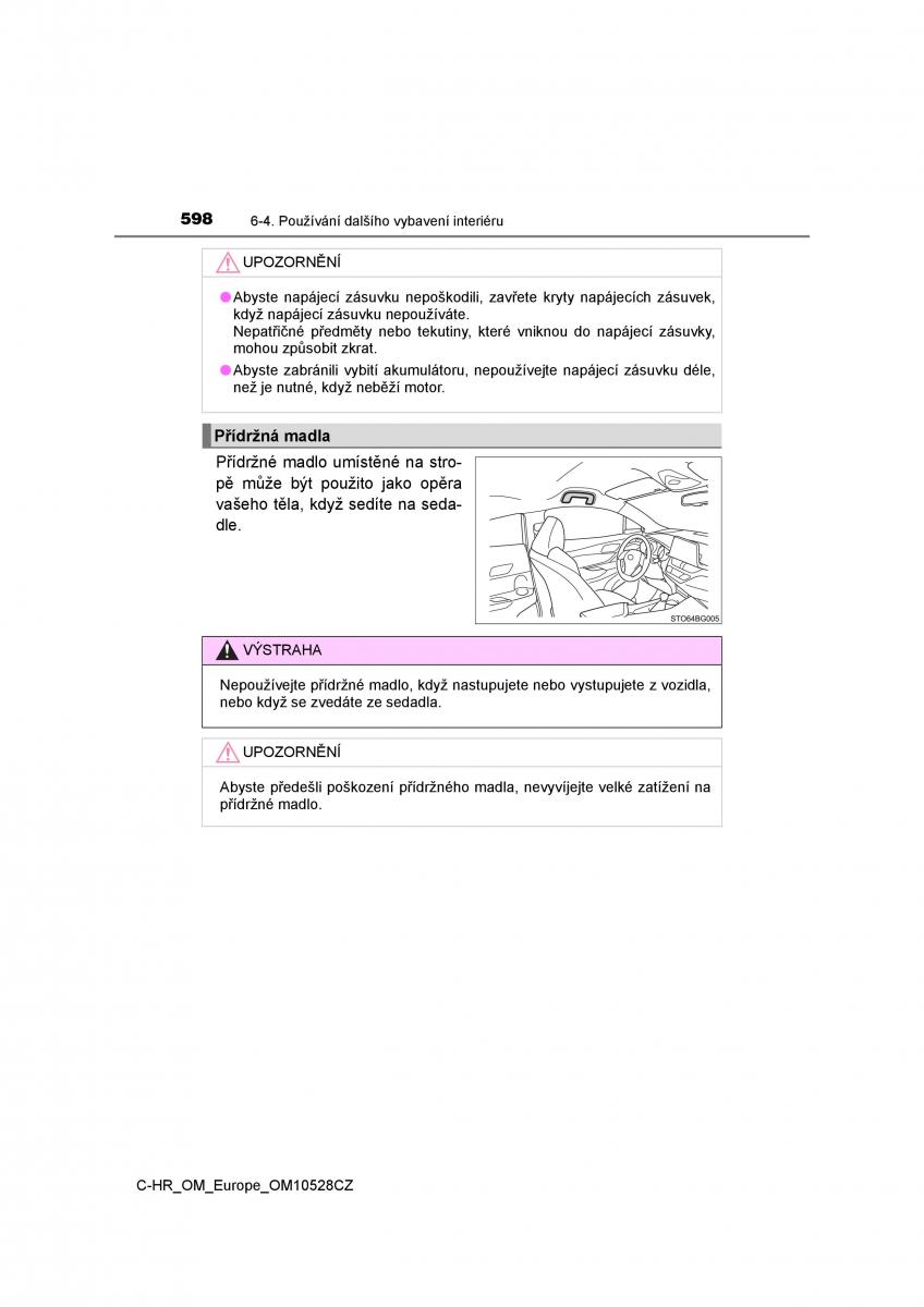 Toyota C HR navod k obsludze / page 598