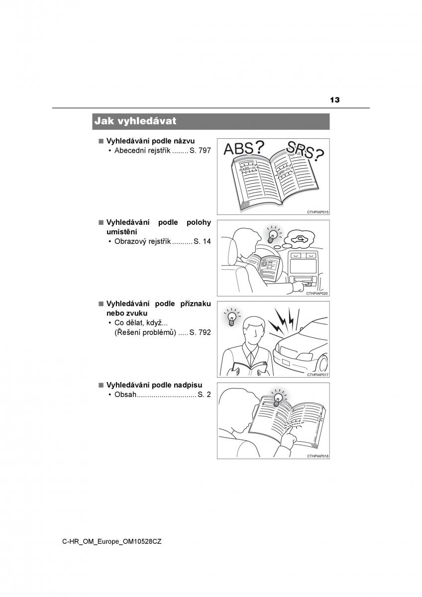 Toyota C HR navod k obsludze / page 13