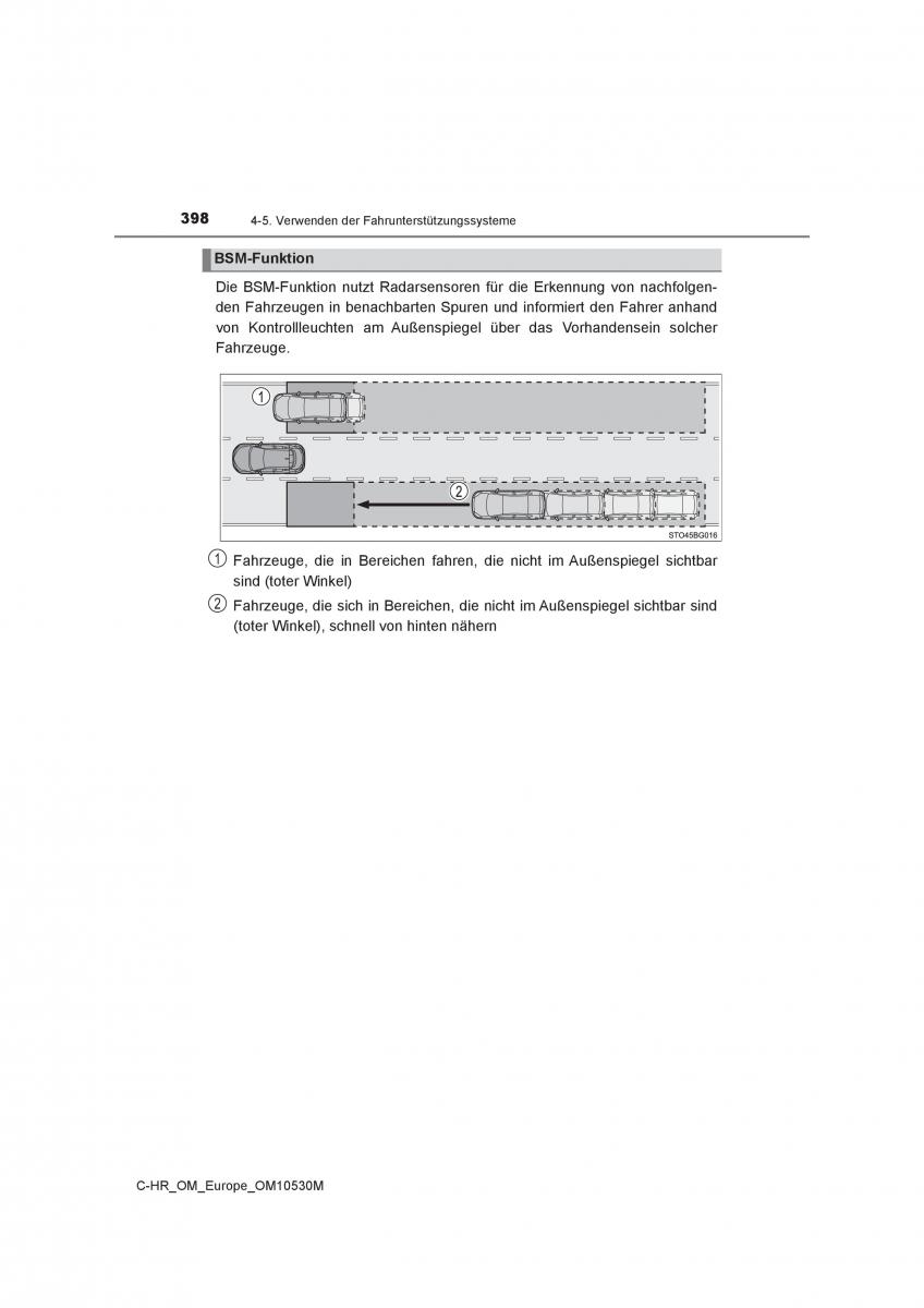Toyota C HR Handbuch / page 398