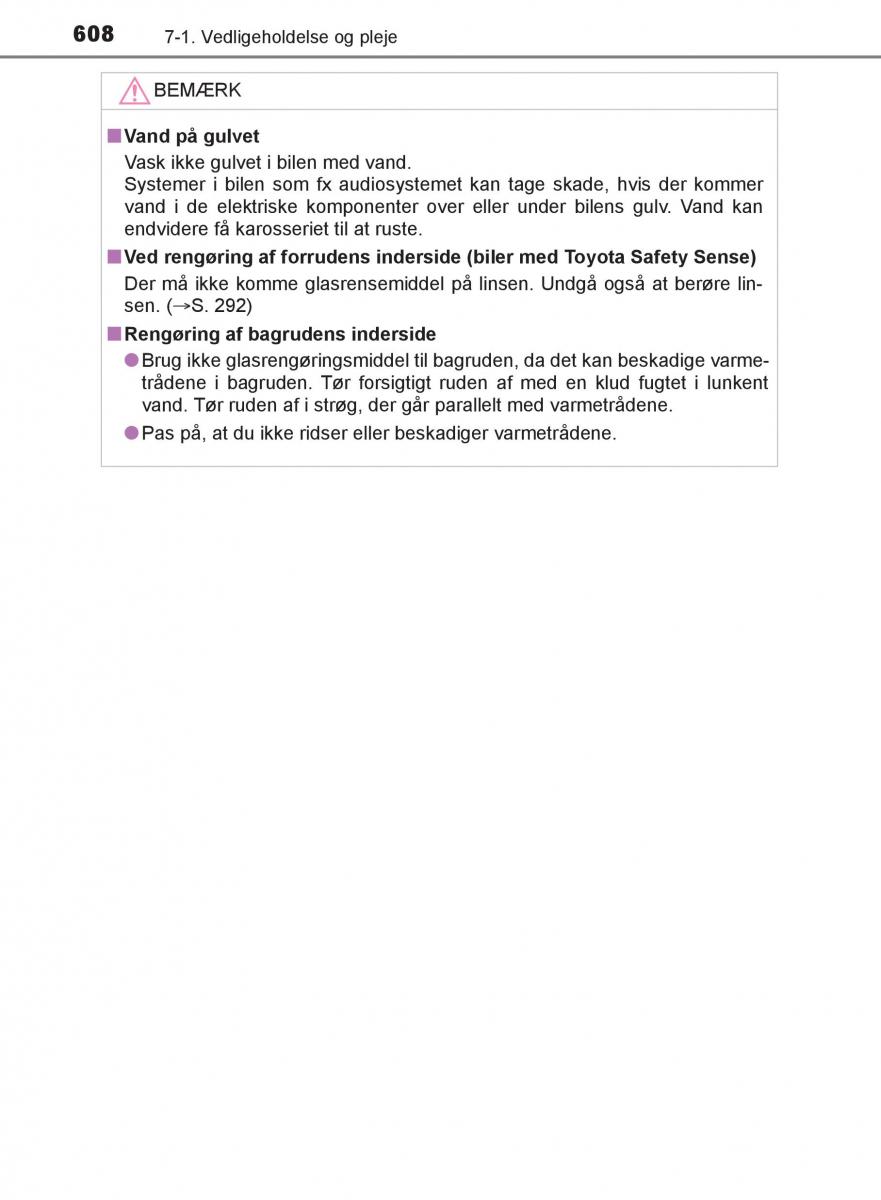 Toyota C HR Bilens instruktionsbog / page 608