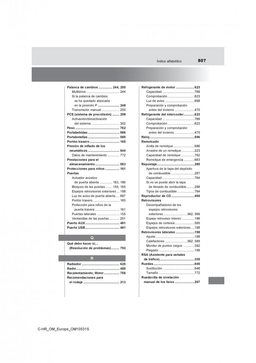 Toyota C HR manual del propietario / page 807