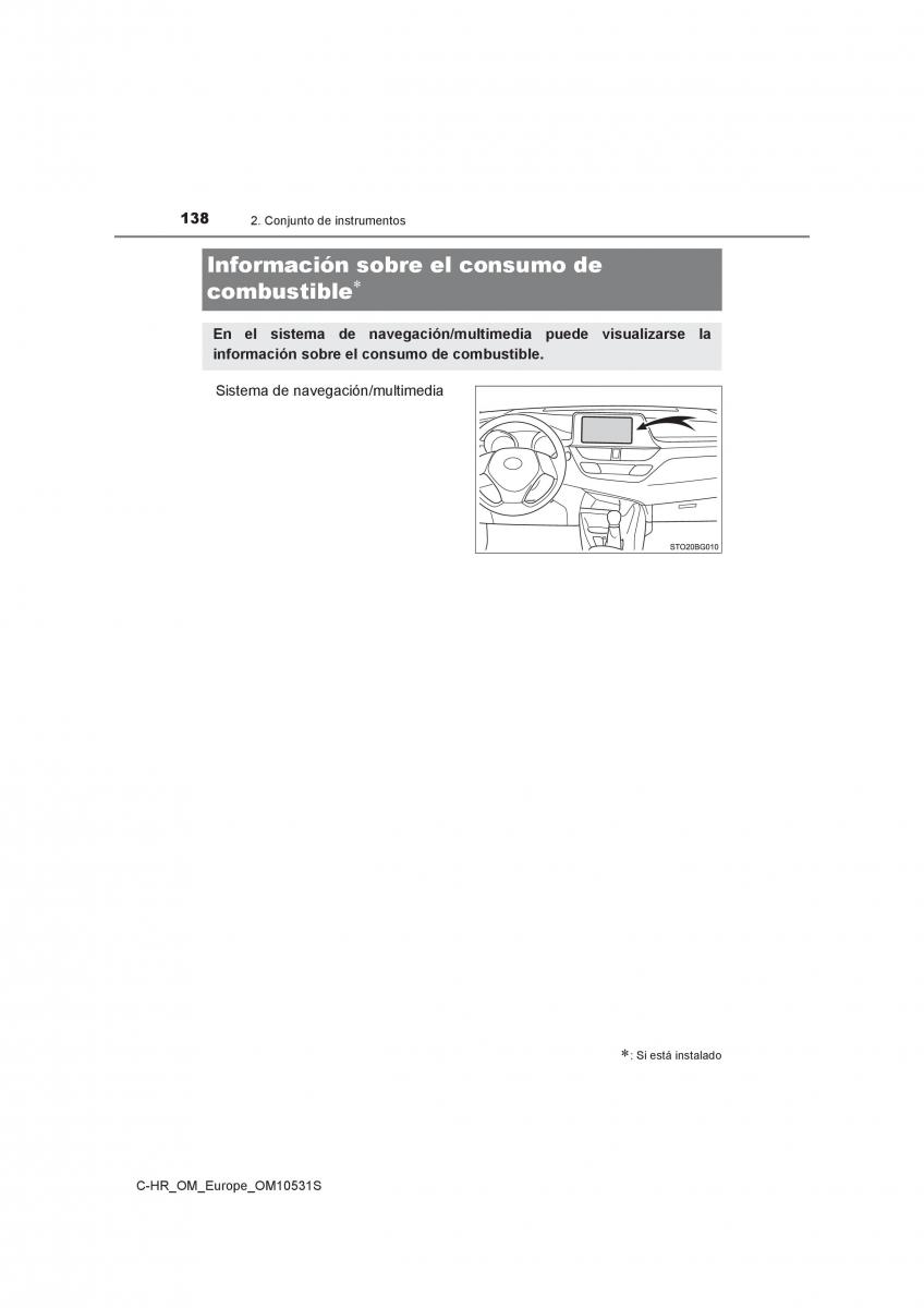 Toyota C HR manual del propietario / page 138