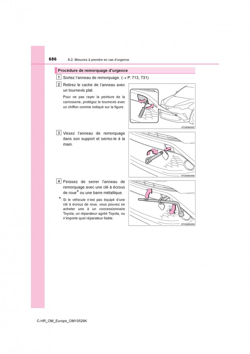 Toyota C HR manuel du proprietaire / page 686