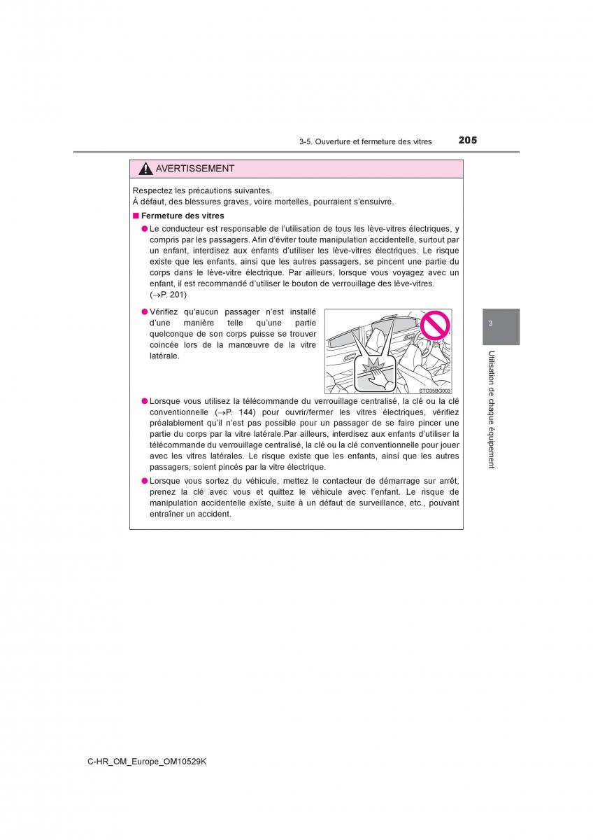 Toyota C HR manuel du proprietaire / page 205