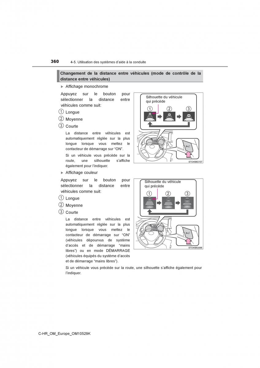 Toyota C HR manuel du proprietaire / page 360