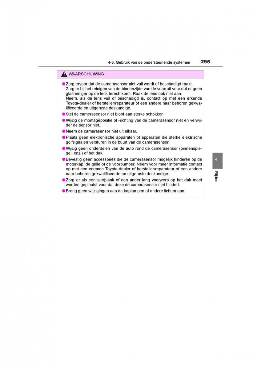 Toyota C HR handleiding / page 295