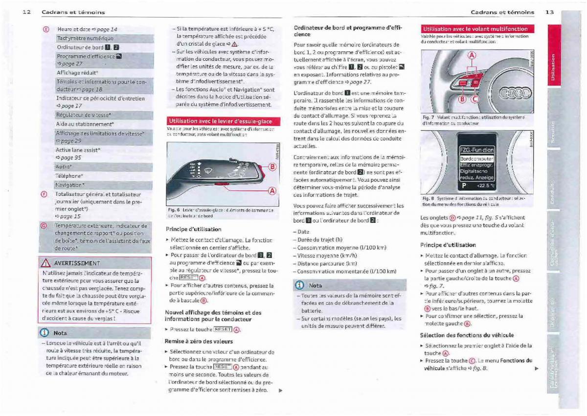 Audi Q3 manuel du proprietaire / page 7