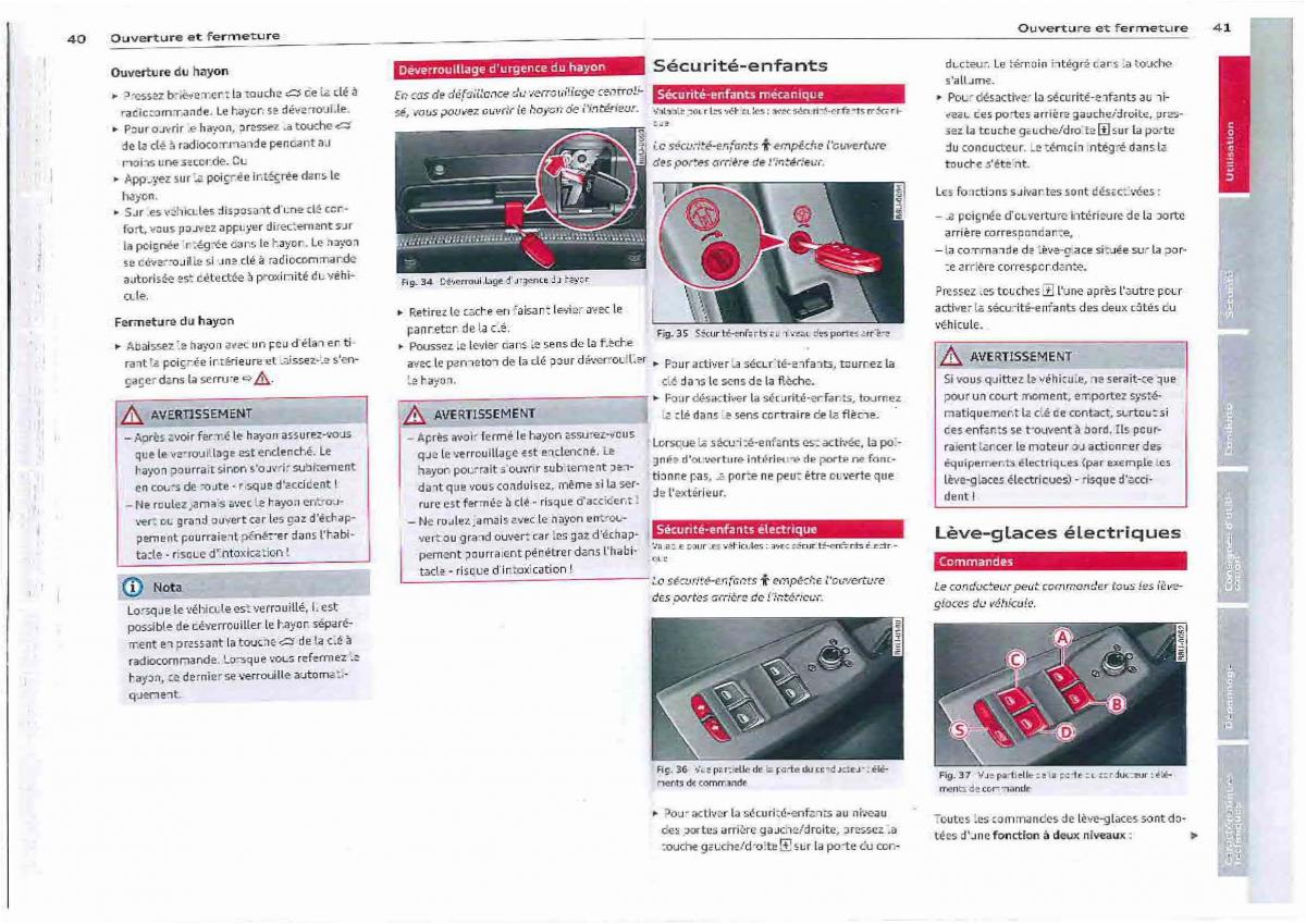 Audi Q3 manuel du proprietaire / page 21