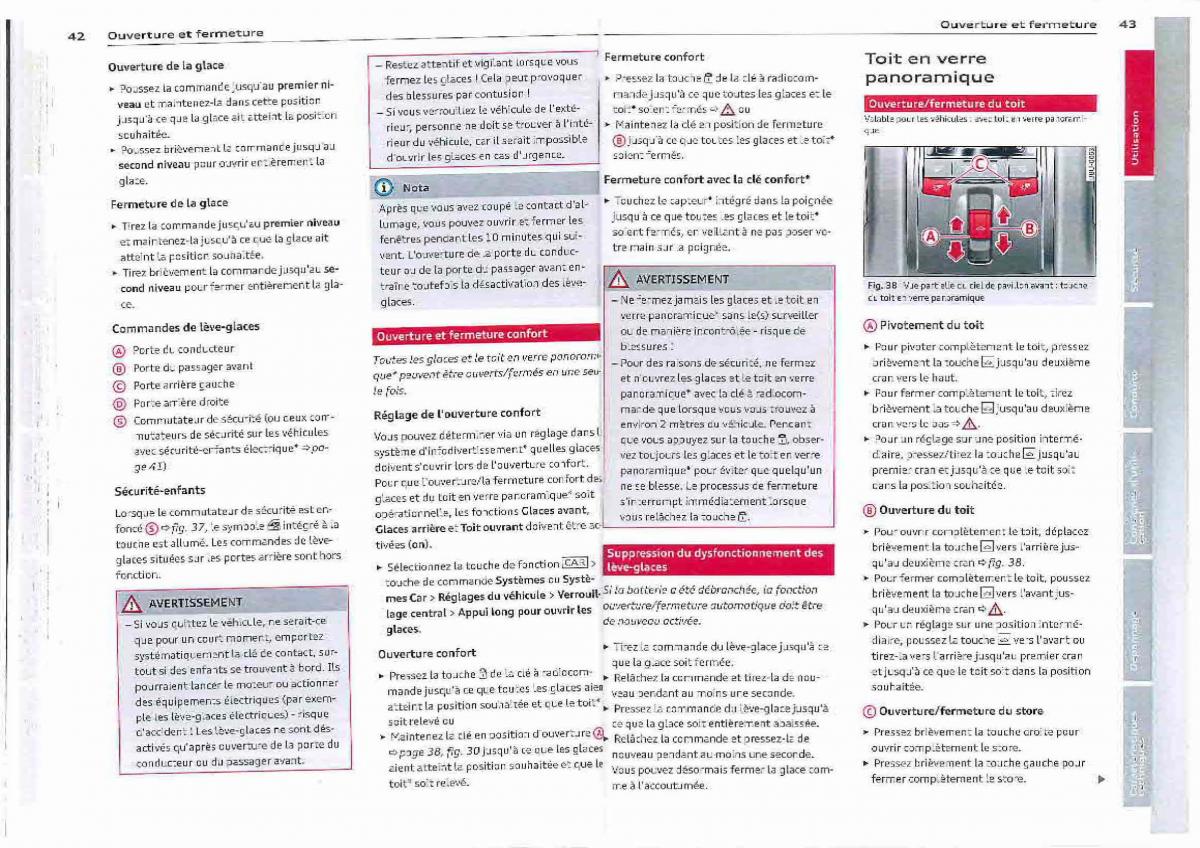 Audi Q3 manuel du proprietaire / page 22