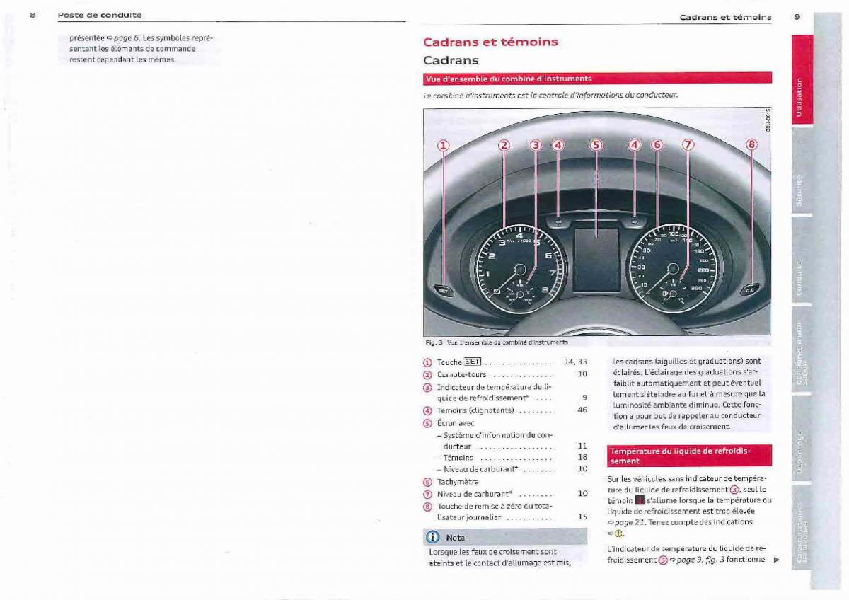 Audi Q3 manuel du proprietaire / page 5