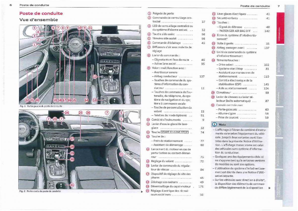 Audi Q3 manuel du proprietaire / page 4