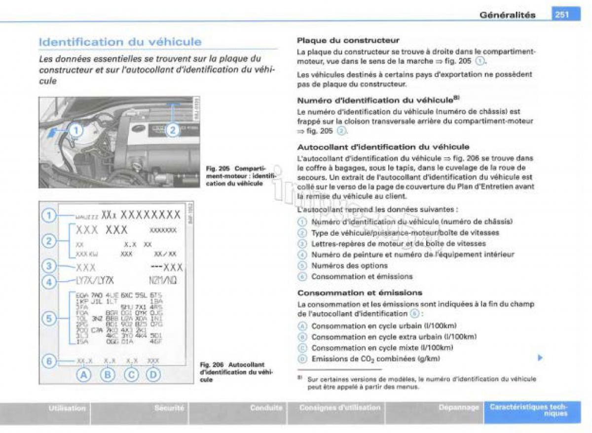 Audi TT II 2 manuel du proprietaire / page 252